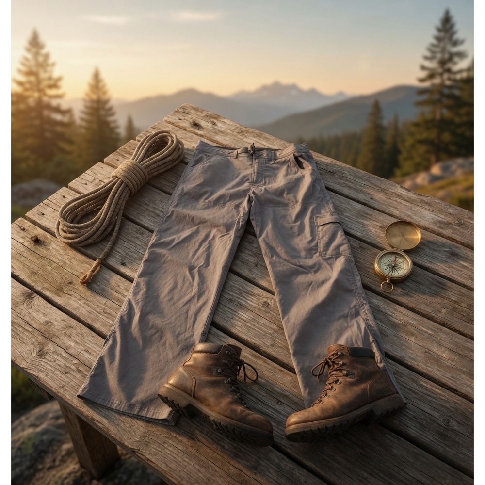 Prana Stretch Zion Cargo Pants Mens XXL Long 32L Gray Hiking Climbing Outdoor